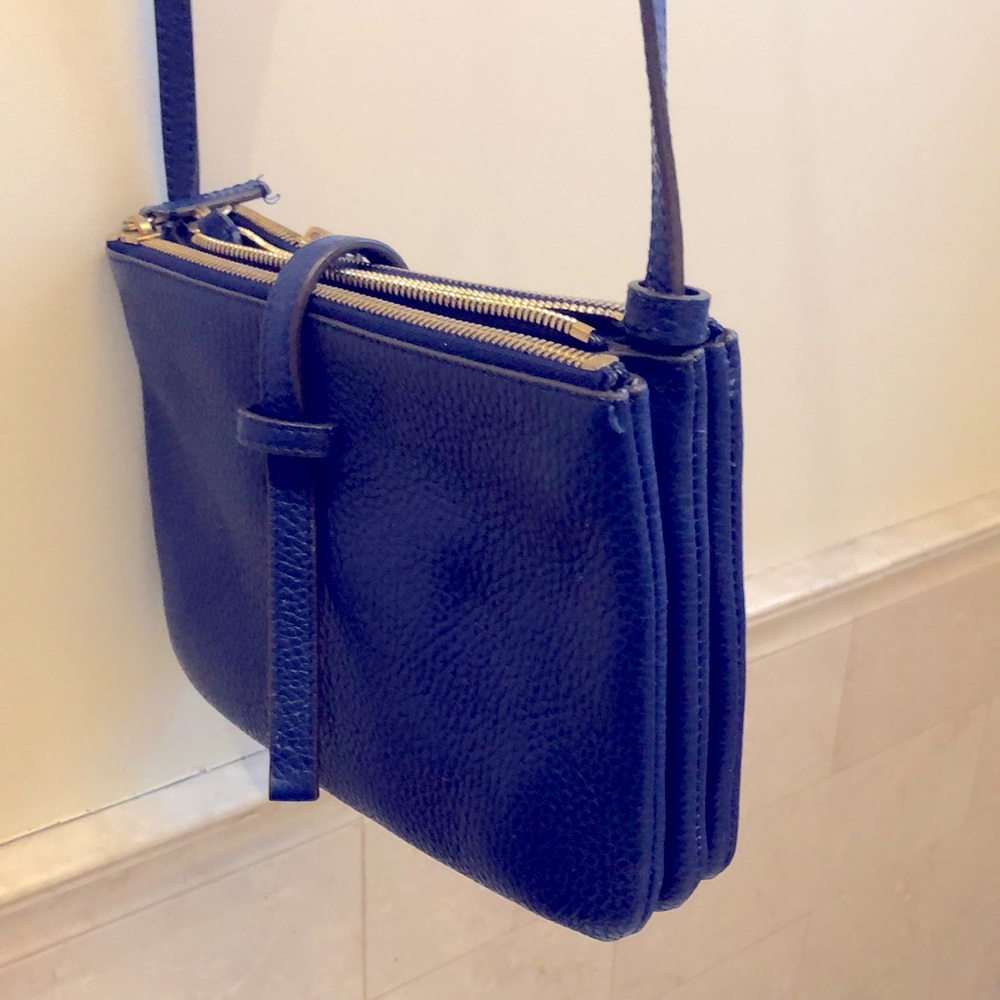 Annabel Ingall Jojo Celine Trio Crossbody Bag Blue